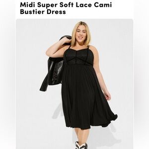 MIDI lace cami bustier dress 🖤